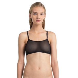 Calvin Klein Sheer Marquisette Bralette Black XS